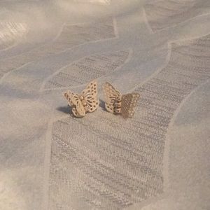 Butterfly earrings.